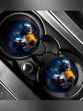 Cowboys Player Car Coasters Absorbent Set of (2)